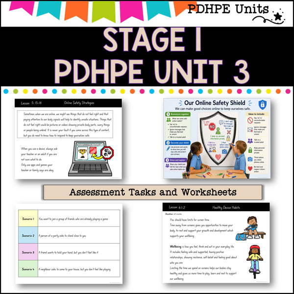STAGE 1 UNIT 3 NSW Aligned 2025 PDHPE COMPLETE Unit