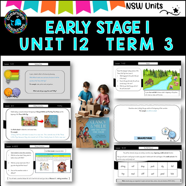 UPDATED 2025 -CLANCY & MILLIE Unit 12, ES1 Term 3, NSW DET mentor text context