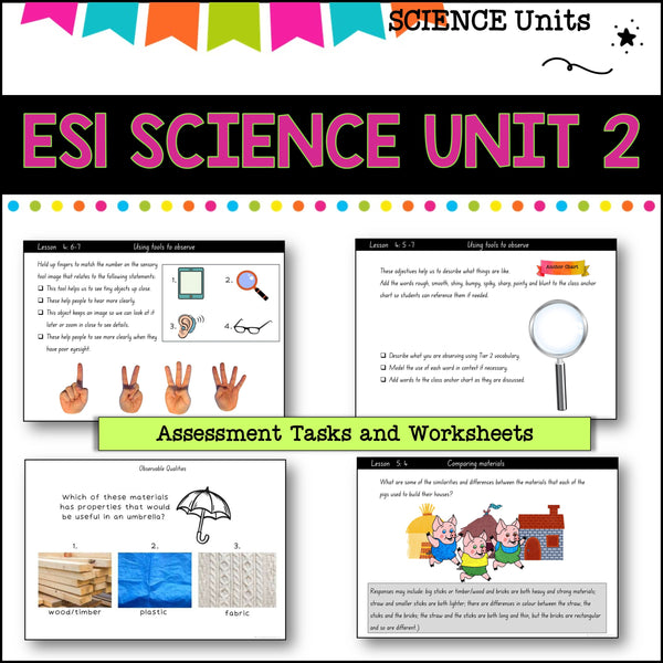 ES1 UNIT 2 NSW DET aligned unit-Observations and questions-Digital solutions