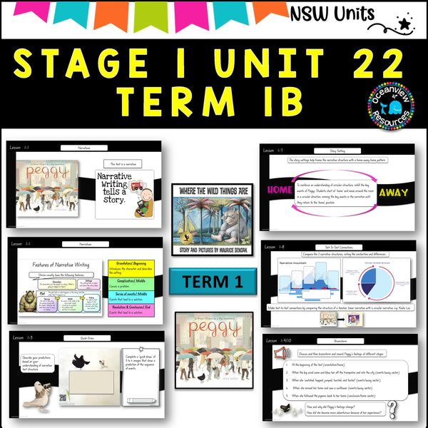 NSW DET Stage 1 English Unit 22 PEGGY, WLD THINGS Component B TERM 1B