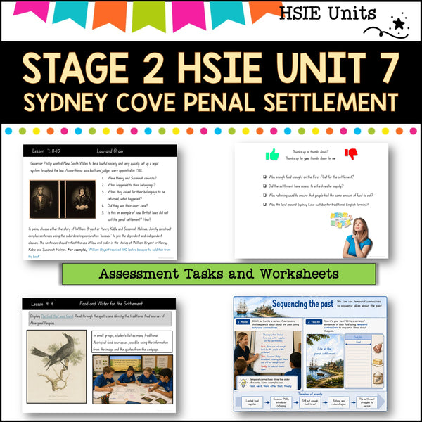 STAGE 2 UNIT 7 NSW DET aligned HSIE Complete Unit-Sydney Cove penal settlement
