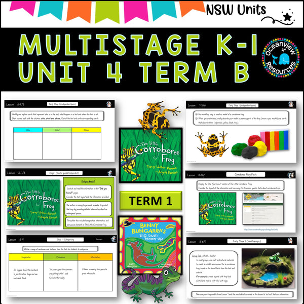 BENNY BUNGARRA, LITTLE CORROBOREE FROG Multiage K-2 Unit 4comp B TERM 1 NSW DET