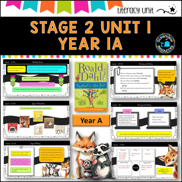 FANTASTIC MR FOX DET Stage 2 Unit 1 Term 1 Year A Comp B NSW DET units