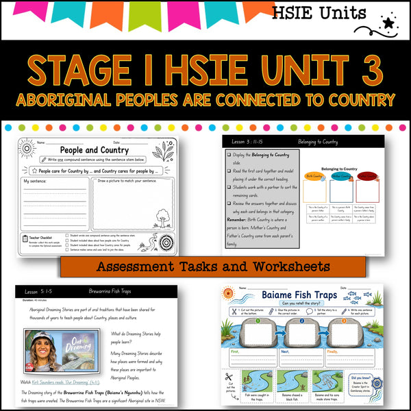 STAGE 1 UNIT 3 NSW DET HSIE ABORIGINAL PEOPLES ARE CONNECTED TO COUNTRY Years 1/2