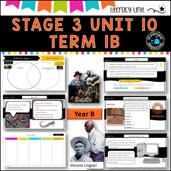 VINCENT LINGIARI -NSW DET Stage 3 Unit 10 Term 1B Year B Component B GENRE