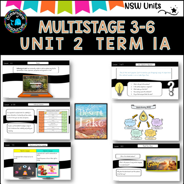 Multigrade 3-6 NSW DET Unit 2 DESERT LAKE By Pamela Freeman Component B Term 1A
