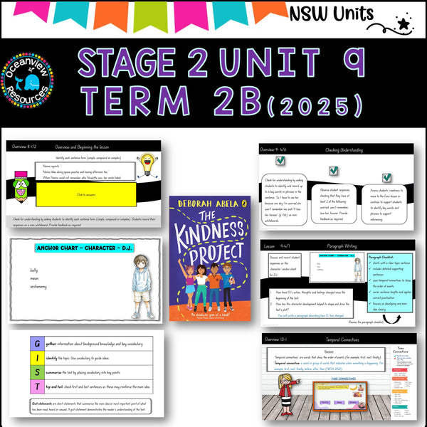 Stage 2 Unit 9 (2025) THE KINDNESS PROJECT Term 1 Year B Component B