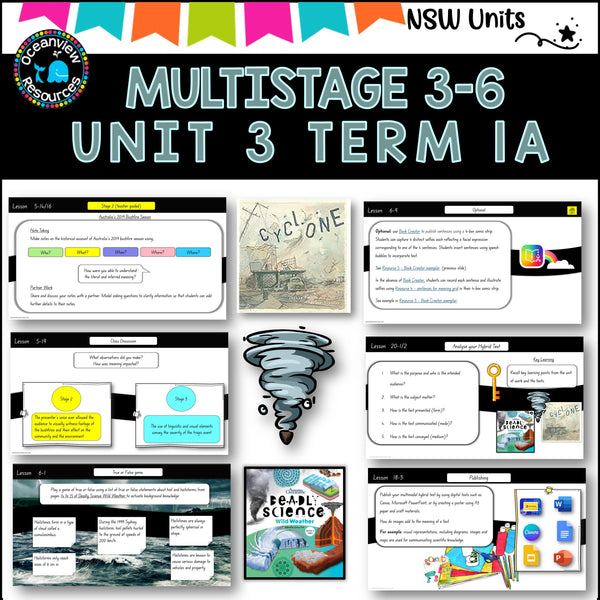 Multigrade 3-6 NSW DET Unit3 DEADLY SCIENCE:WEATHER, CYCLONE Component B Term 1A