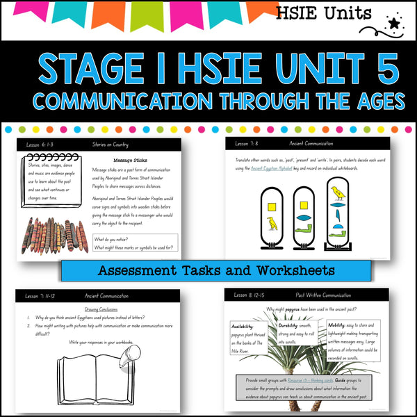 STAGE 1 UNIT 5 NSW DET HSIE unit History of Communication yrs 1-2