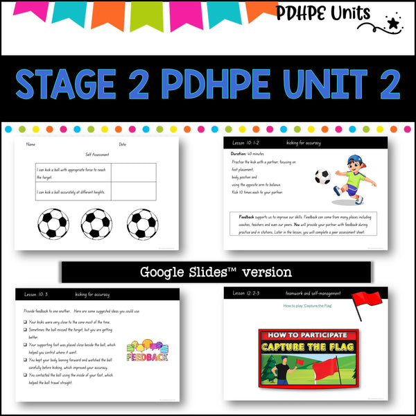 STAGE 2 UNIT 2 NSW PDHPE movement, relationships, safety, identity, well-being