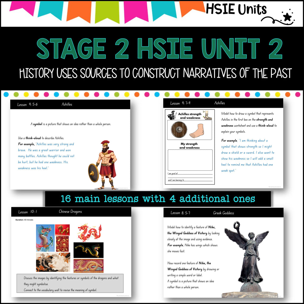 Hsie Lesson STAGE 2 UNIT 2 NSW DET aligned HSIE unit- History learning from Ancien