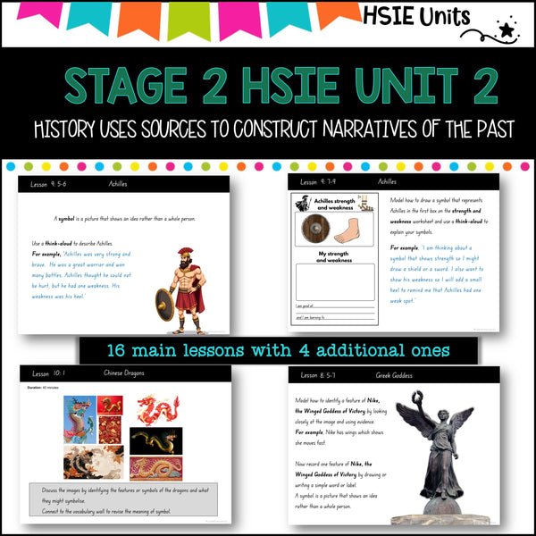 STAGE 2 UNIT 2 NSW DET aligned HSIE unit- History learning from Ancient cultures
