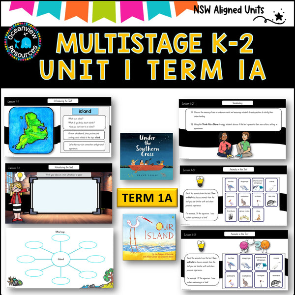 OUR ISLAND, SOUTHERN CROSS Multi-Stage K-2 Unit 1 comp B ENGLISH TERM 1A NSW DET