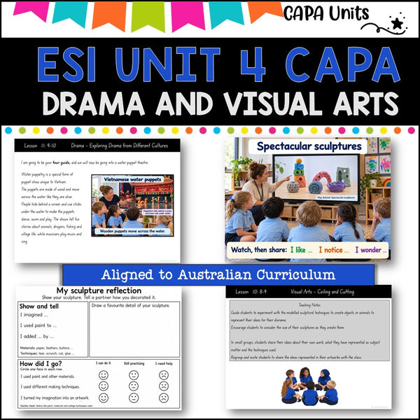 ES1 UNIT 4 NSW DET aligned CAPA Complete Unit- visual arts and drama