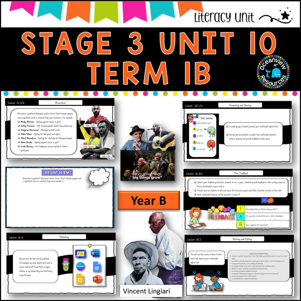 VINCENT LINGIARI -NSW DET Stage 3 Unit 10 Term 1B Year B Component B GENRE