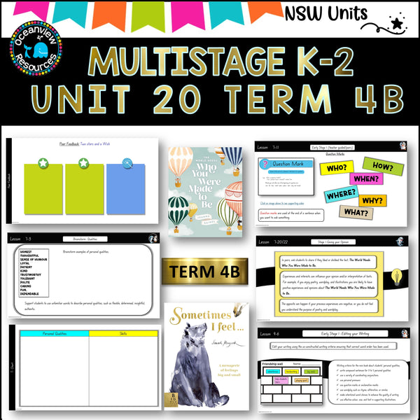 UNIT 20 SOMETIMES I FEEL... Multi-Stage K-2 comp B ENGLISH TERM 4B Component B