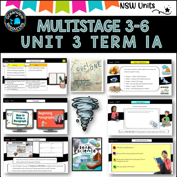 Multigrade 3-6 NSW DET Unit3 DEADLY SCIENCE:WEATHER, CYCLONE Component B Term 1A