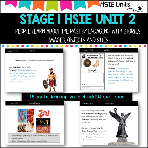 STAGE 1 UNIT 2 NSW DET HSIE unit- People learn about the past by engaging with stories, images, objects and sites
