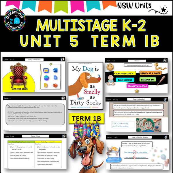 MY DOG SMELLS LIKE DIRTY SOCKS Multi-Stage K-2 Unit 5 comp B ENGLISH TERM 1B