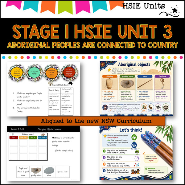 STAGE 1 UNIT 3 NSW DET HSIE ABORIGINAL PEOPLES ARE CONNECTED TO COUNTRY Years 1/2