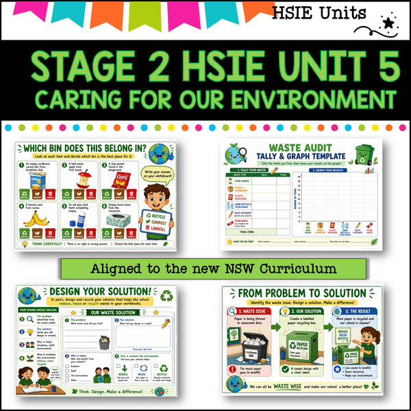 STAGE 2 UNIT 5 NSW DET aligned HSIE unit- caring for our environment grades 3-4