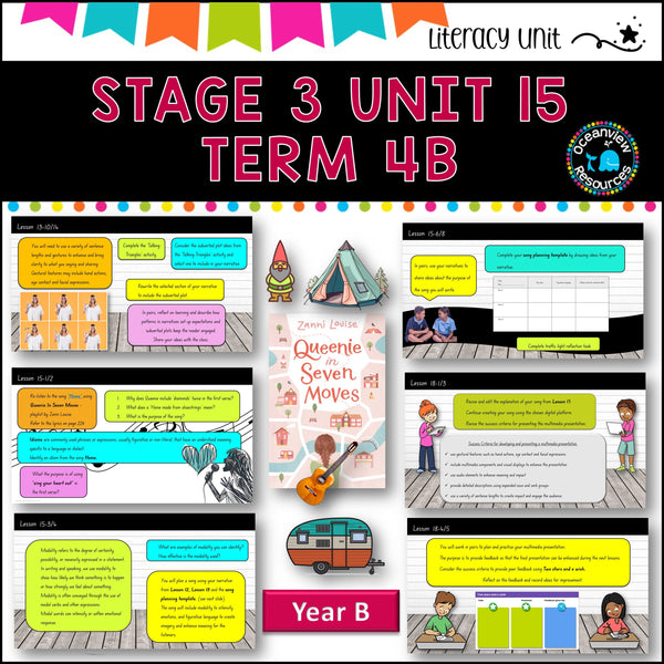 QUEENIE IN 7 MOVES -NSW DET Stage 3 Unit 15 Term 4B Year B Component B