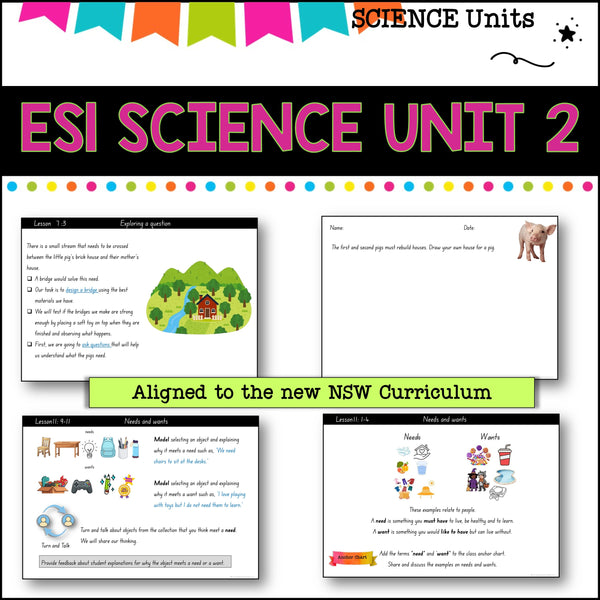 ES1 UNIT 2 NSW DET aligned unit-Observations and questions-Digital solutions