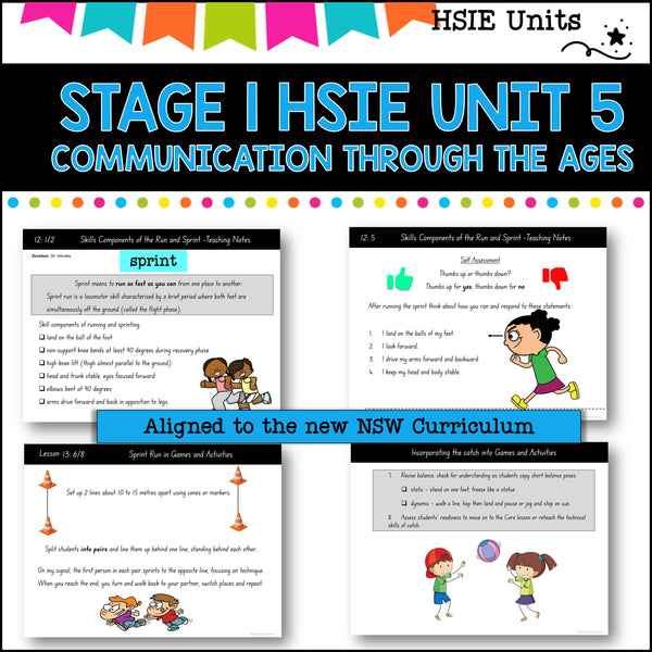 STAGE 1 UNIT 5 NSW DET HSIE unit History of Communication yrs 1-2