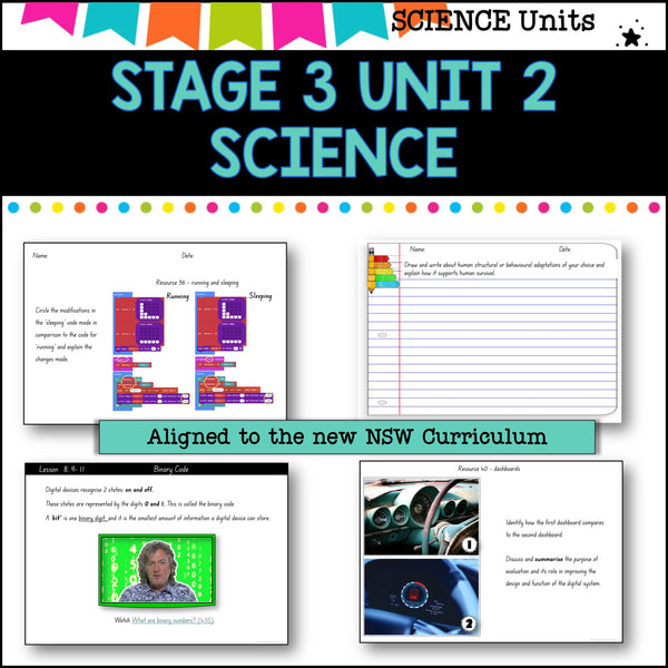 STAGE 3 UNIT 2 NSW aligned design and digital technologies solutions yr 5 and 6
