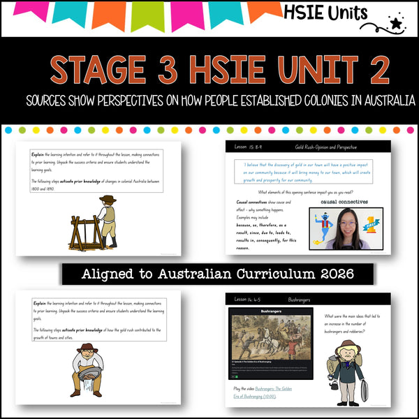 STAGE 3 UNIT 2 NSW DET aligned HSIE unit-Australian Colonisation and Migration