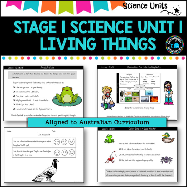 STAGE 1 UNIT 1 NSW Science Sample Teaching Pack- Living Things Years 1 and 2