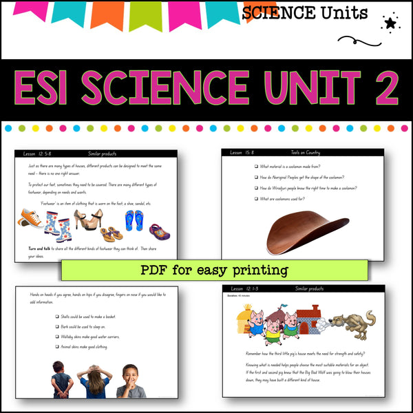 ES1 UNIT 2 NSW DET aligned unit-Observations and questions-Digital solutions