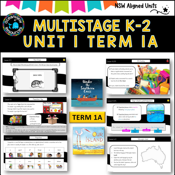 OUR ISLAND, SOUTHERN CROSS Multi-Stage K-2 Unit 1 comp B ENGLISH TERM 1A NSW DET