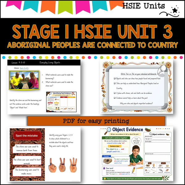 STAGE 1 UNIT 3 NSW DET HSIE ABORIGINAL PEOPLES ARE CONNECTED TO COUNTRY Years 1/2