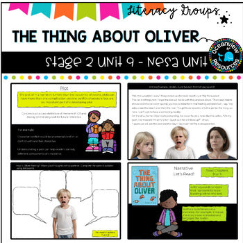 THE THING ABOUT OLIVER-NSW Stage 2 Unit 9 support Unit- BOOK STUDY