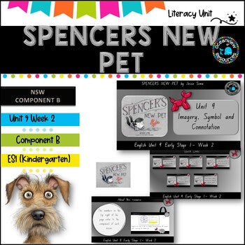 SPENCER'S NEW PET-NSW ES1 Unit 9 - component B WEEK 2 English-TERM 2 (kinder)