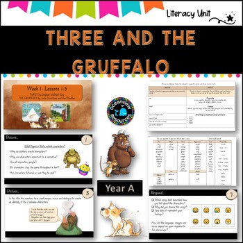 CONTEXT-English St 1 Unit 9- NSW (YR A) Three and The Gruffalo, Term 2