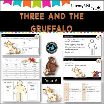 CONTEXT-English St 1 Unit 9- NSW (YR A) Three and The Gruffalo, Term 2