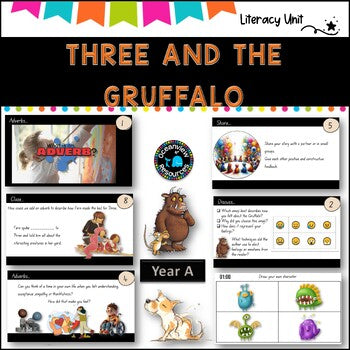 CONTEXT-English St 1 Unit 9- NSW (YR A) Three and The Gruffalo, Term 2