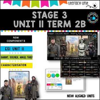 Stage 3, TERM 2B NSW DET Unit 11 – Rabbit, Soldier, Sailor, Thief component B