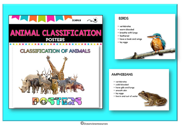 Classification of Animals Posters