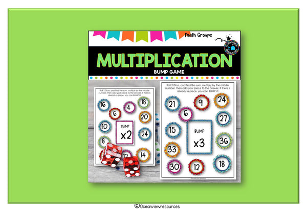 Multiplication Bump Game