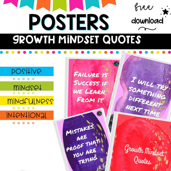 Free Mindset Posters for Subscribers