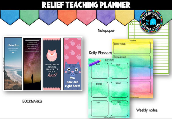 Teaching Handbook and Yearly Planner for Substitute teachers and Relief teachers