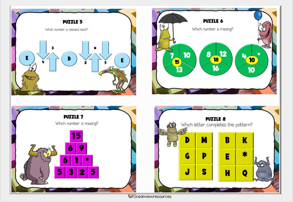 Puzzles and Brain Breaks for Upper Primary- Set 2