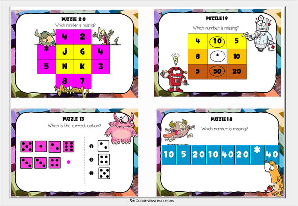 Puzzles and Brain Breaks for Upper Primary- Set 2