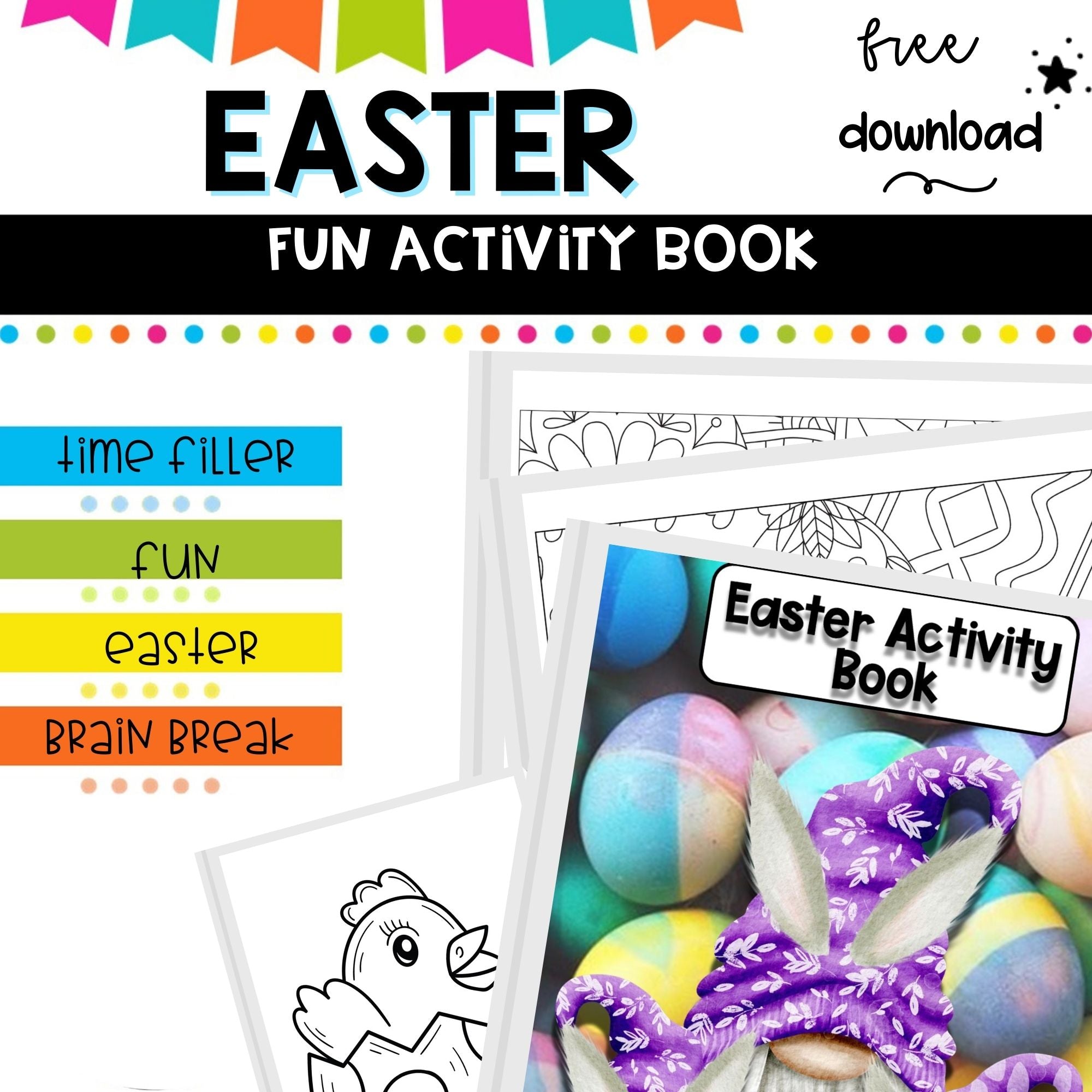 Easter FREEBIE_ Activity book to keep them busy.