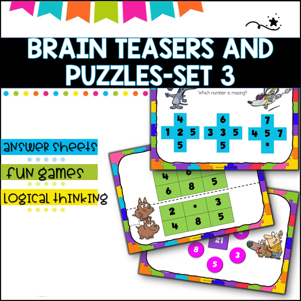 Puzzles and Brain Breaks for Upper Primary- Set 3