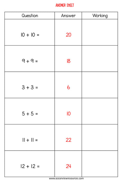 GOOGLE Picture Reveal doubles and near doubles with worksheets (4 sets)