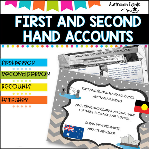 Australian events-Literacy analysis First and Second Hand